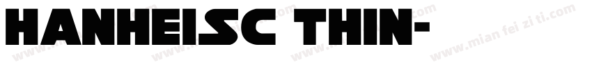 HanHeiSC Thin字体转换